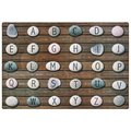 Carpets For Kids 8 x 12 ft. Rectangle Alphabet Stones Seating Rug 60218